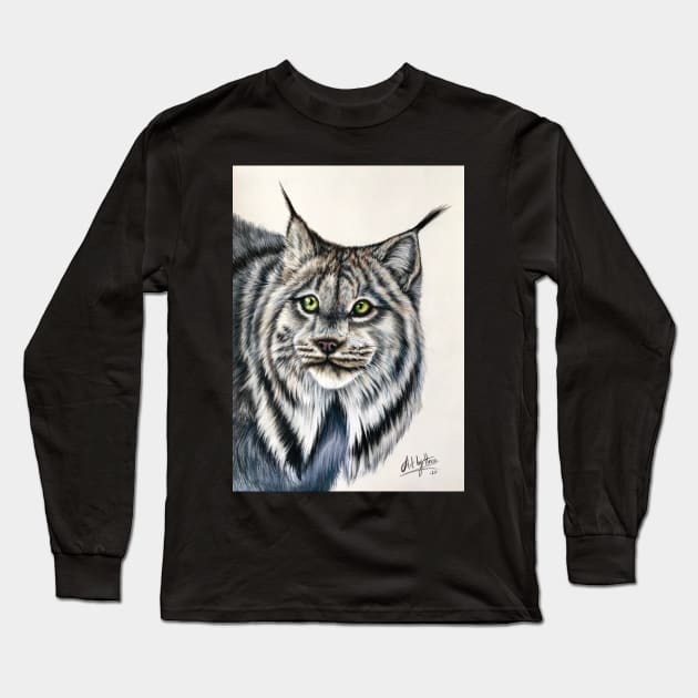 Lynx Long Sleeve T-Shirt by Artbythree